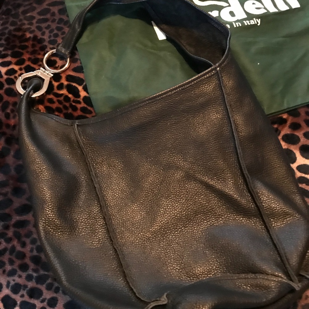 💥Black Leather Italian Bag💥